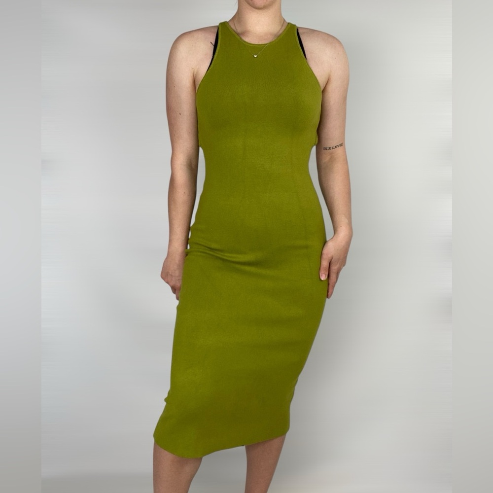 House of Harlow 1960 Olive Green Midi Dress